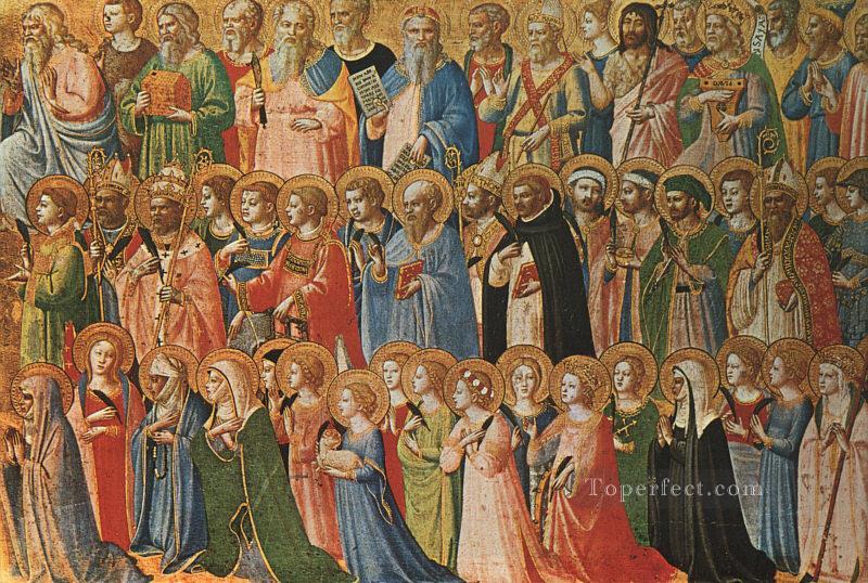 Christus verherrlicht im Gericht von Himmel Religiosen Fra Angelico Ölgemälde